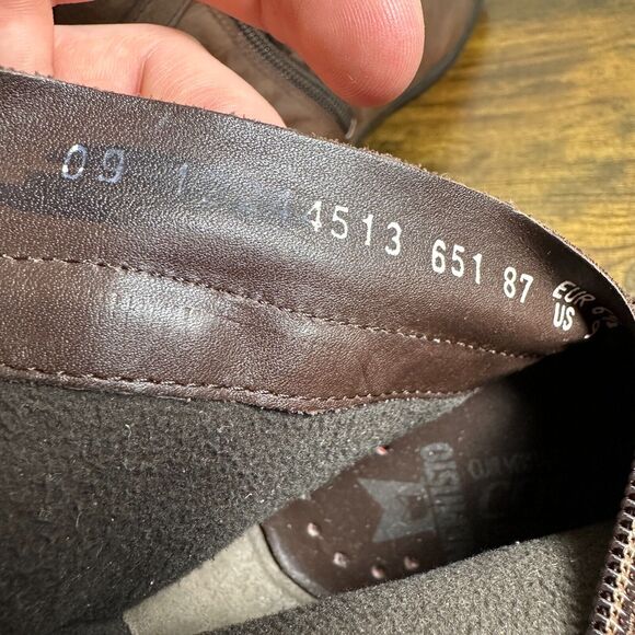 Mephitso Cool Air Brown Belted Soft Leather Ankle Shoes Women's Size 9 - Picture 9 of 9